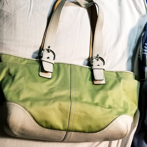 Coach Diaper Bag/Baby Bag/Green - Picture 2 of 7